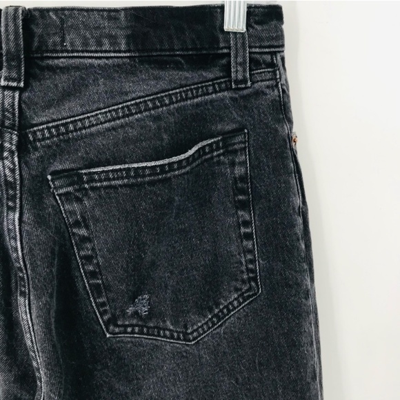 Abercrombie & Fitch The 90s Straight Ultra High Rise Jeans Black Size 28 - Picture 4 of 5